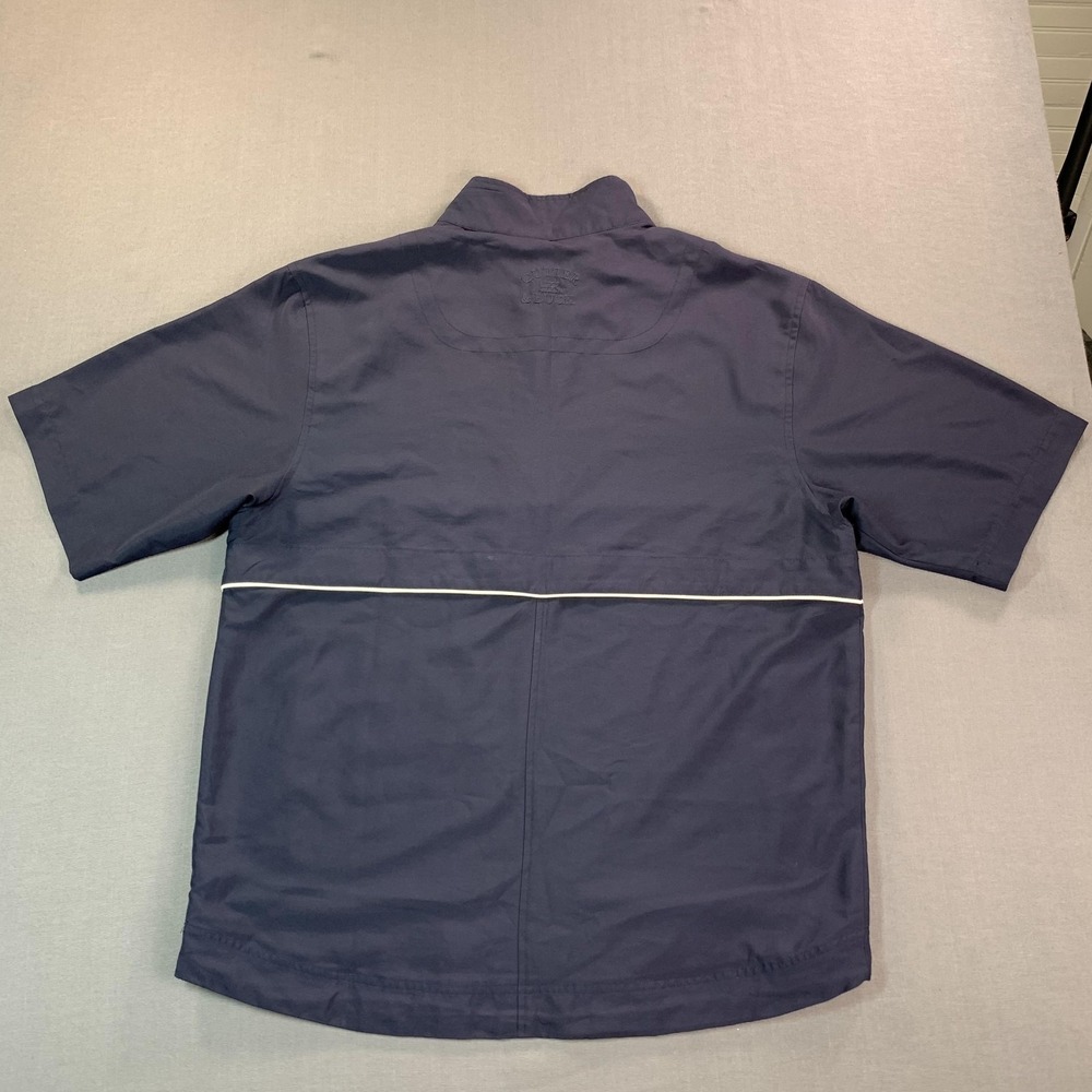 Cutter & Buck CB WindTec Coach Jacket Mens M Navy Blue 1/2 Zip Golf Windbreaker - Picture 4 of 14